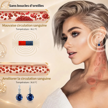 (VENTE SPÉCIALE – DERNIER JOUR : -80 % 🔥)  Boucles d’oreilles au germanium et au magnésium – Vitalité lymphatique et thérapie magnétique