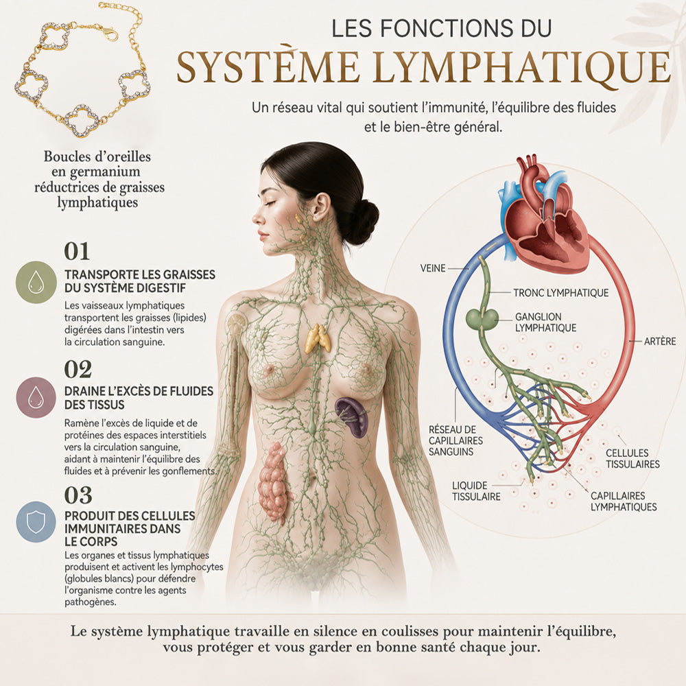 (VENTE SPÉCIALE – DERNIER JOUR : -80 % 🔥)  Bracelet Porte-Bonheur Trèfle à Quatre Feuilles– Vitalité lymphatique et thérapie magnétique