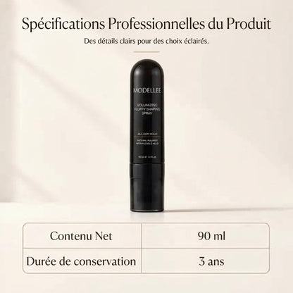 Spray Coiffant Volumisant 90ml - Brume Capillaire Longue Tenue au Parfum de Pêche