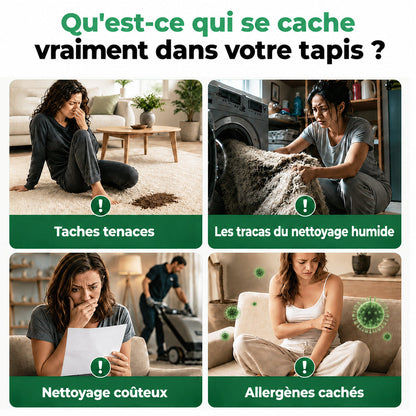 🔥−60 % AUJOURD’HUI💯 Mousse détachante sans eau pour tapis avec chiffon
