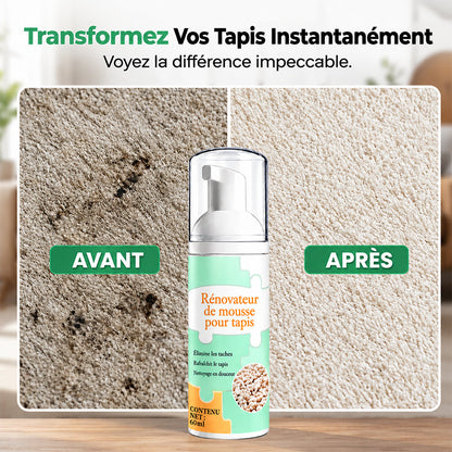 🔥−60 % AUJOURD’HUI💯 Mousse détachante sans eau pour tapis avec chiffon