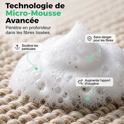 🔥−60 % AUJOURD’HUI💯 Mousse détachante sans eau pour tapis avec chiffon